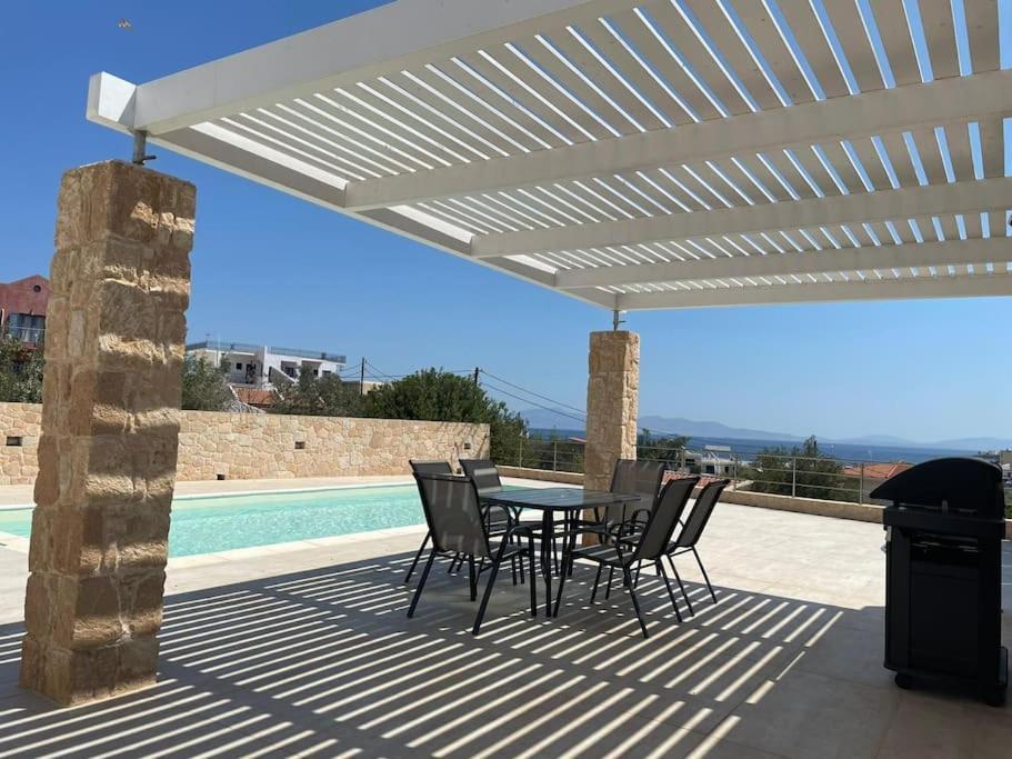 Souvala /Aegina. Excellent Location Luxury Villa. Vathí Dış mekan fotoğraf